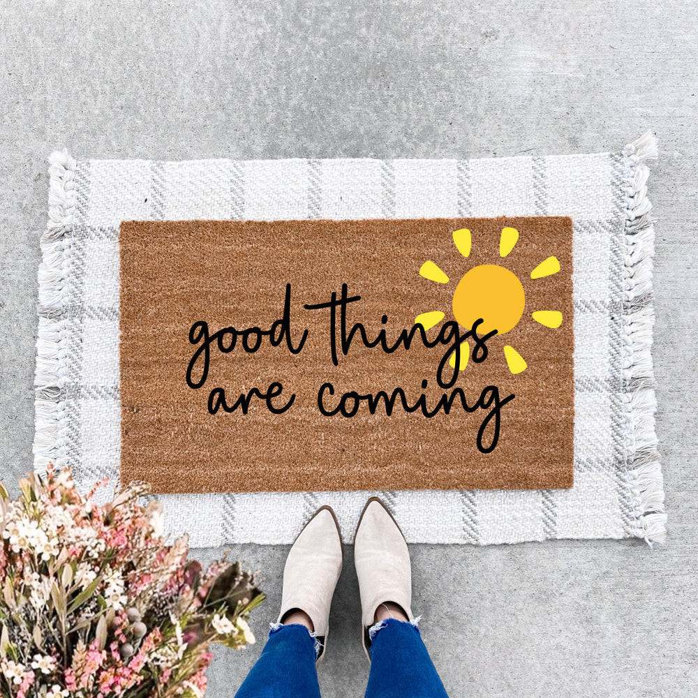 Good Things Are Coming Doormat