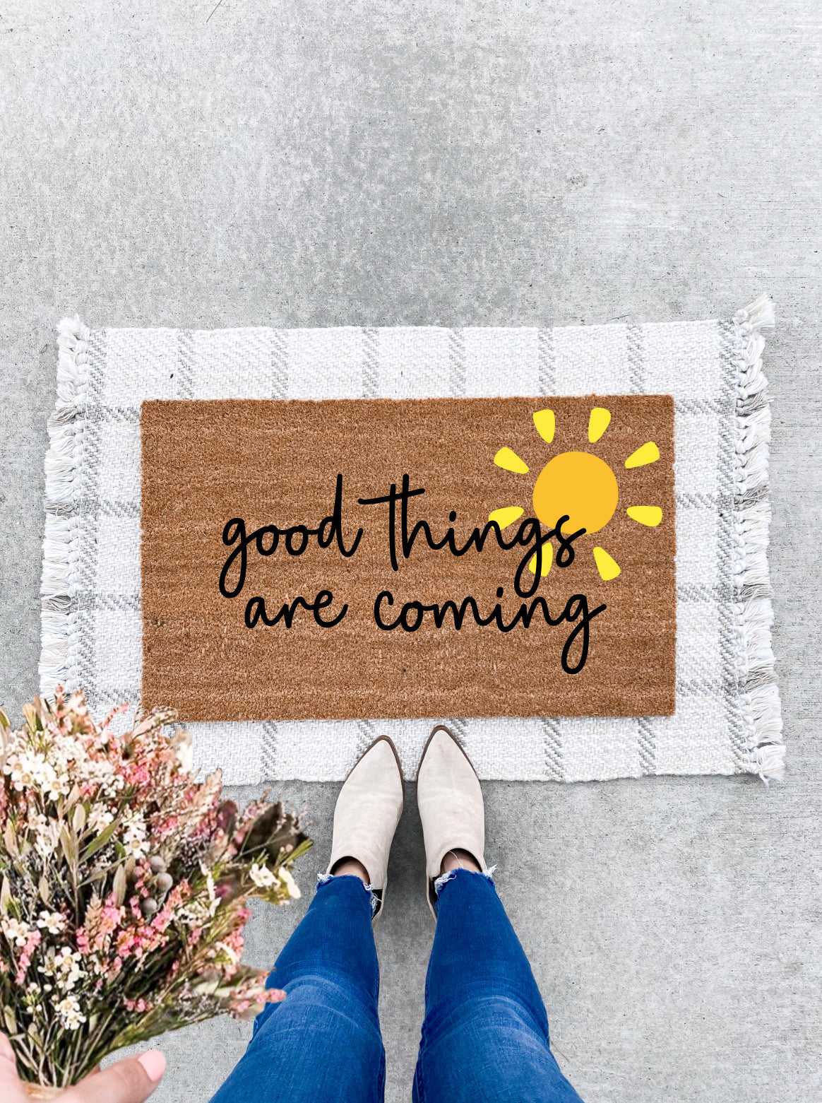 Good Things Are Coming Doormat