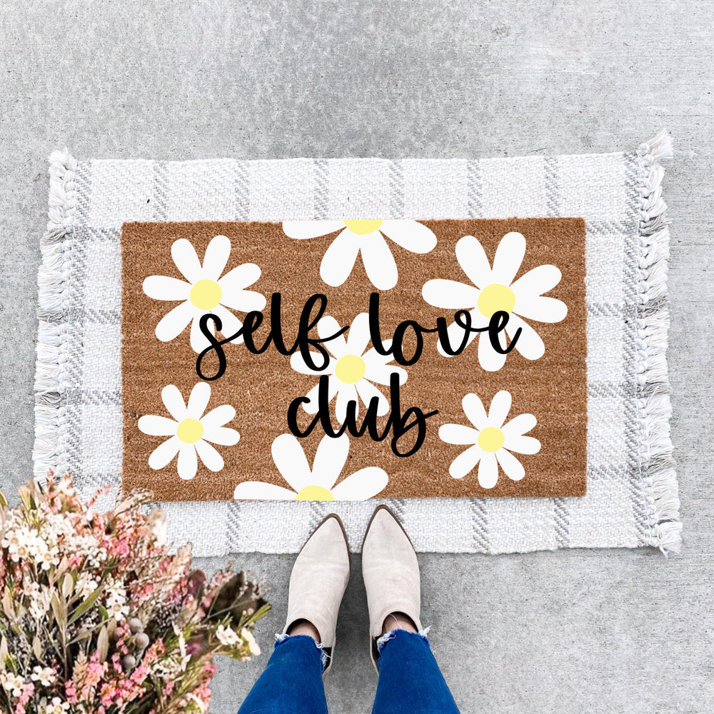 Self Love Club Doormat | Daisies