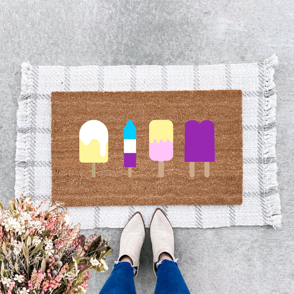 Colorful Popsicles Doormat