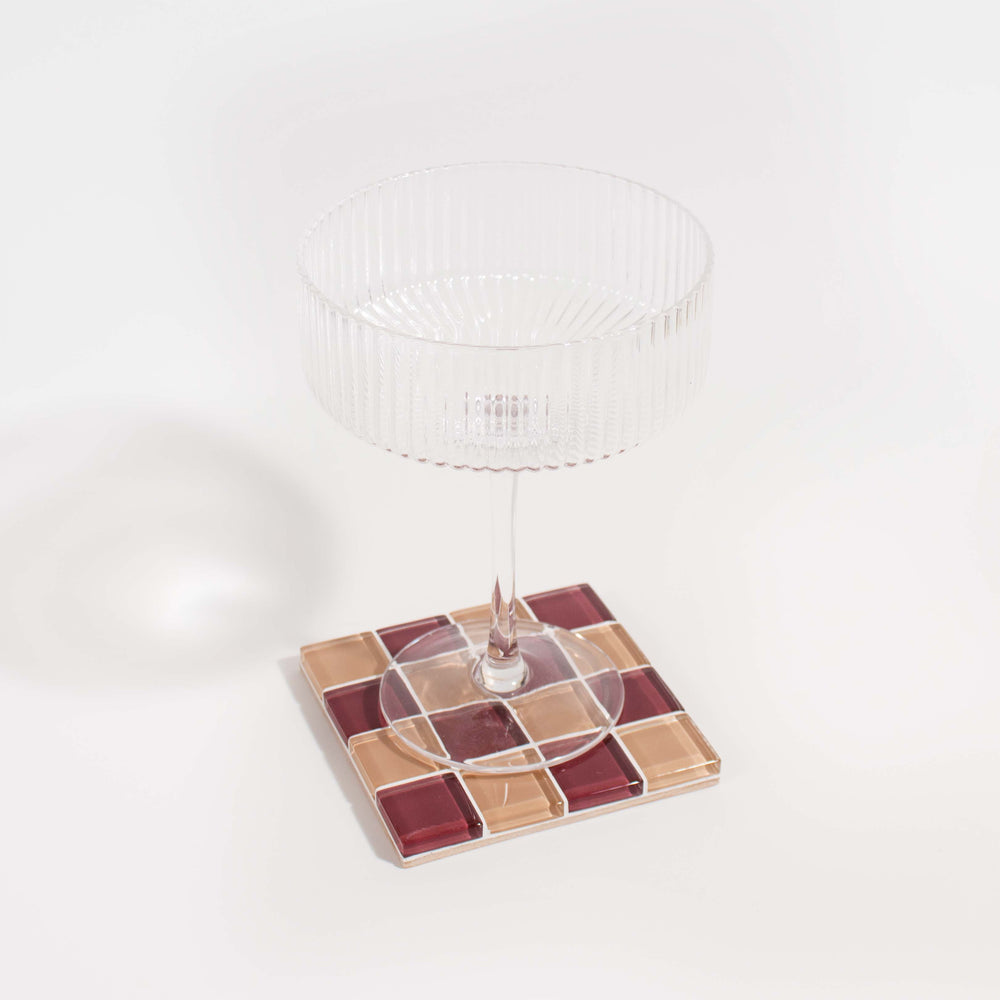 
                      
                        Glass Tile Coaster - Aged Wine
                      
                    