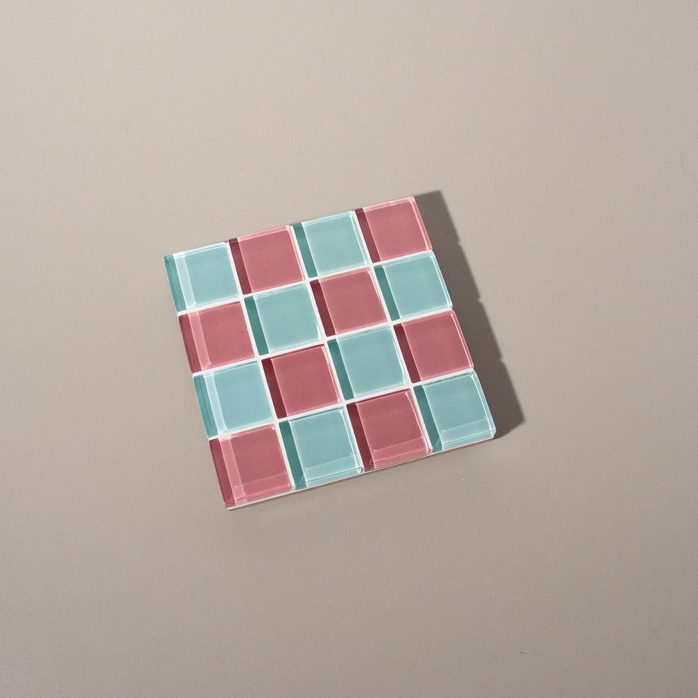 
                      
                        Glass Tile Coaster - Bubble Gum
                      
                    