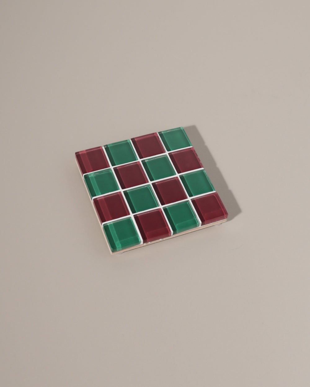 Glass Tile Coaster - Christmas Night