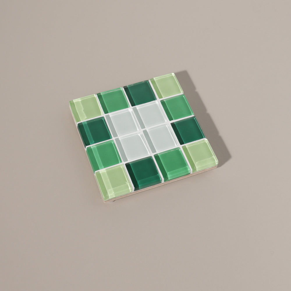 
                      
                        Glass Tile Coaster - Through A Window - Green Gradient
                      
                    