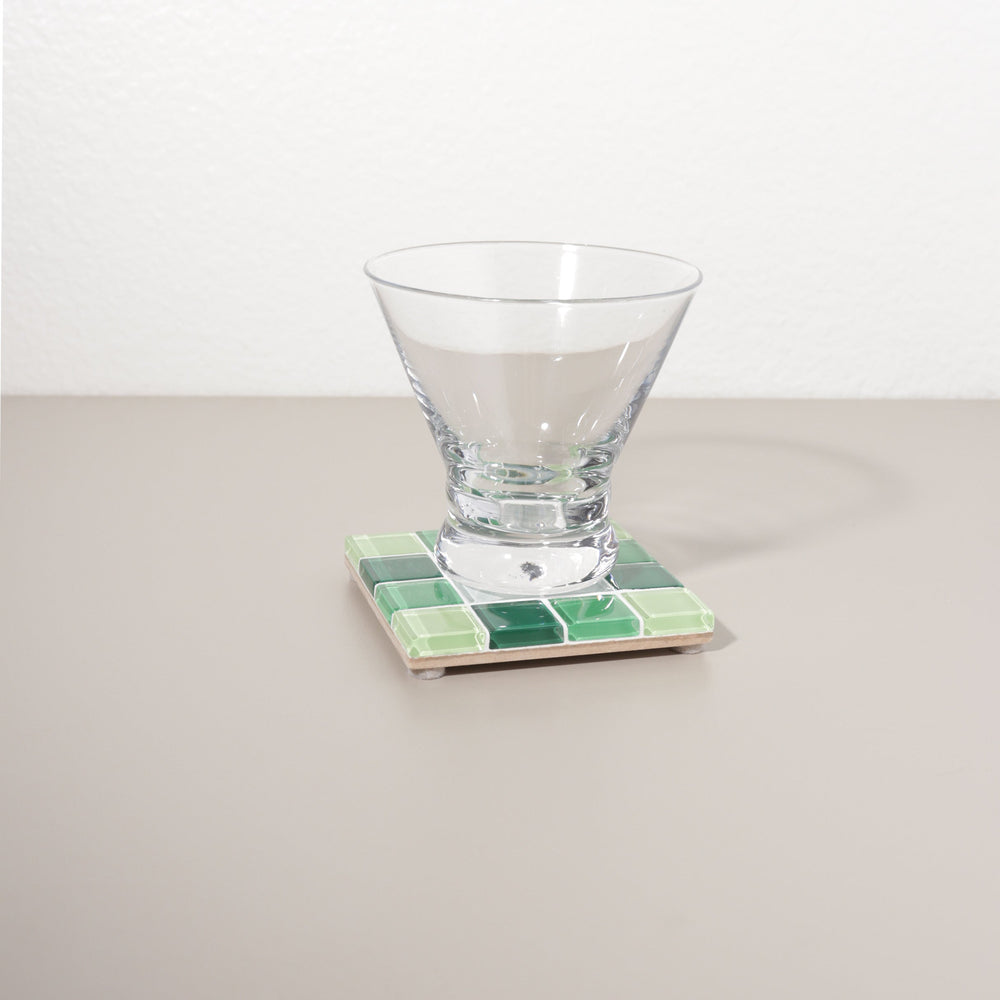 
                      
                        Glass Tile Coaster - Through A Window - Green Gradient
                      
                    