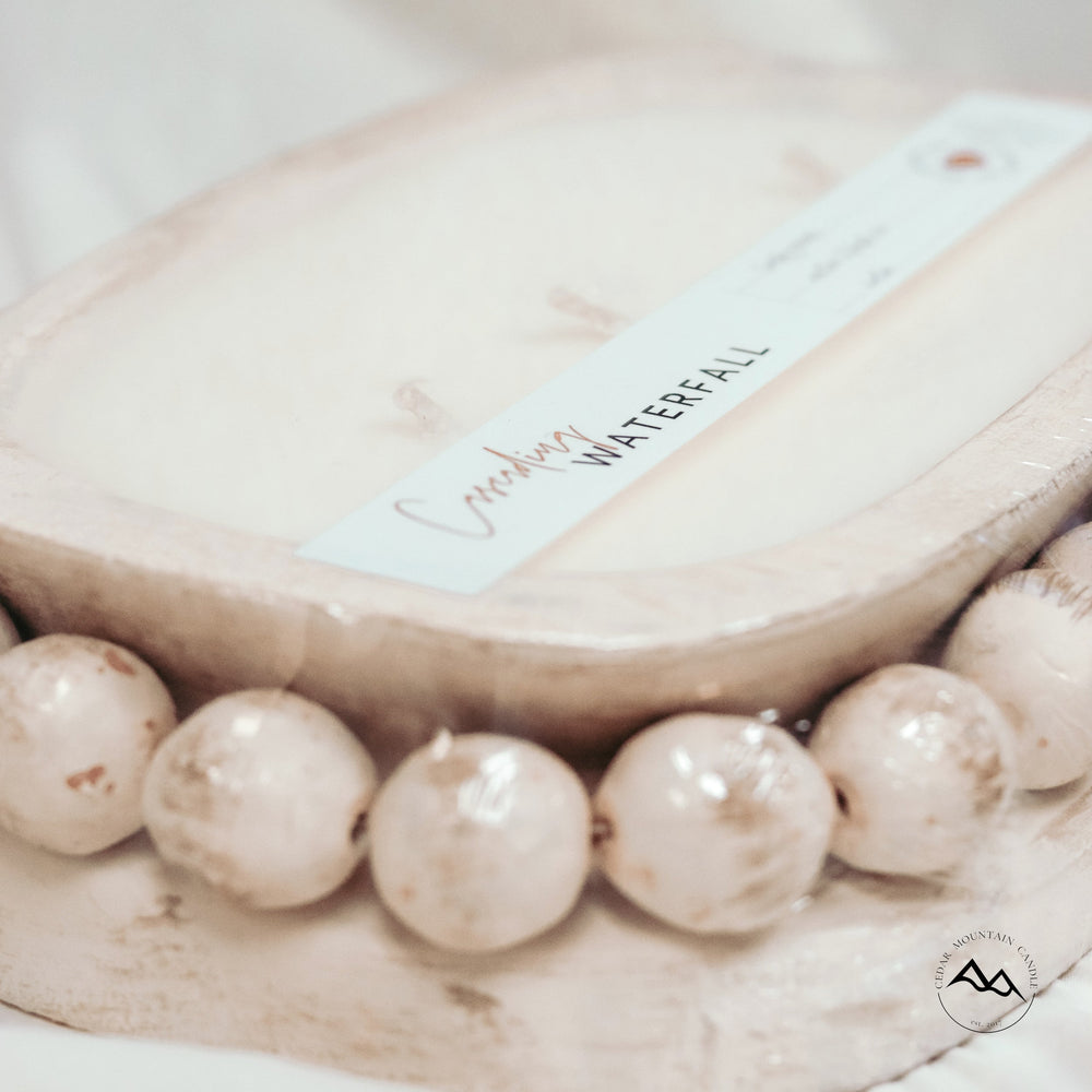 
                      
                        3 Wick Pottery Dough Bowl Soy Candle With Beads
                      
                    