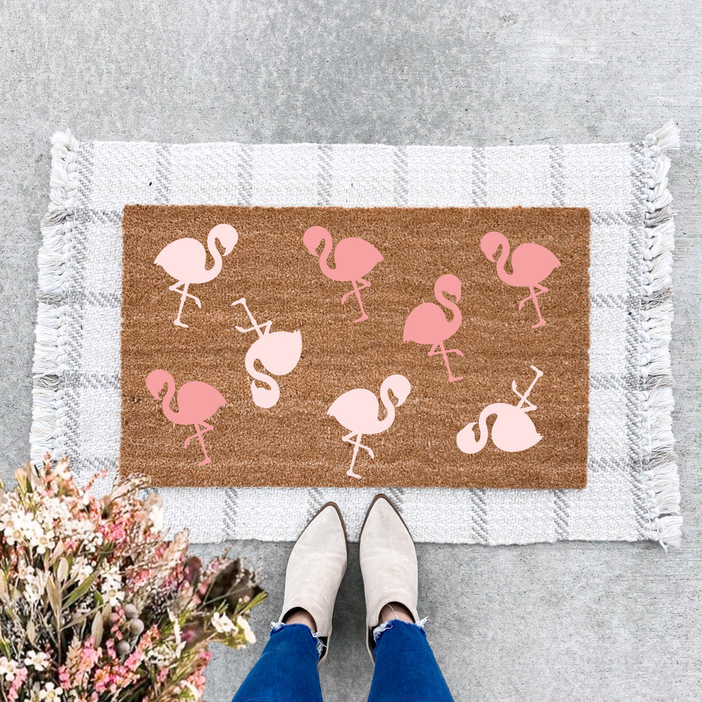 Flamingo Pattern Doormat