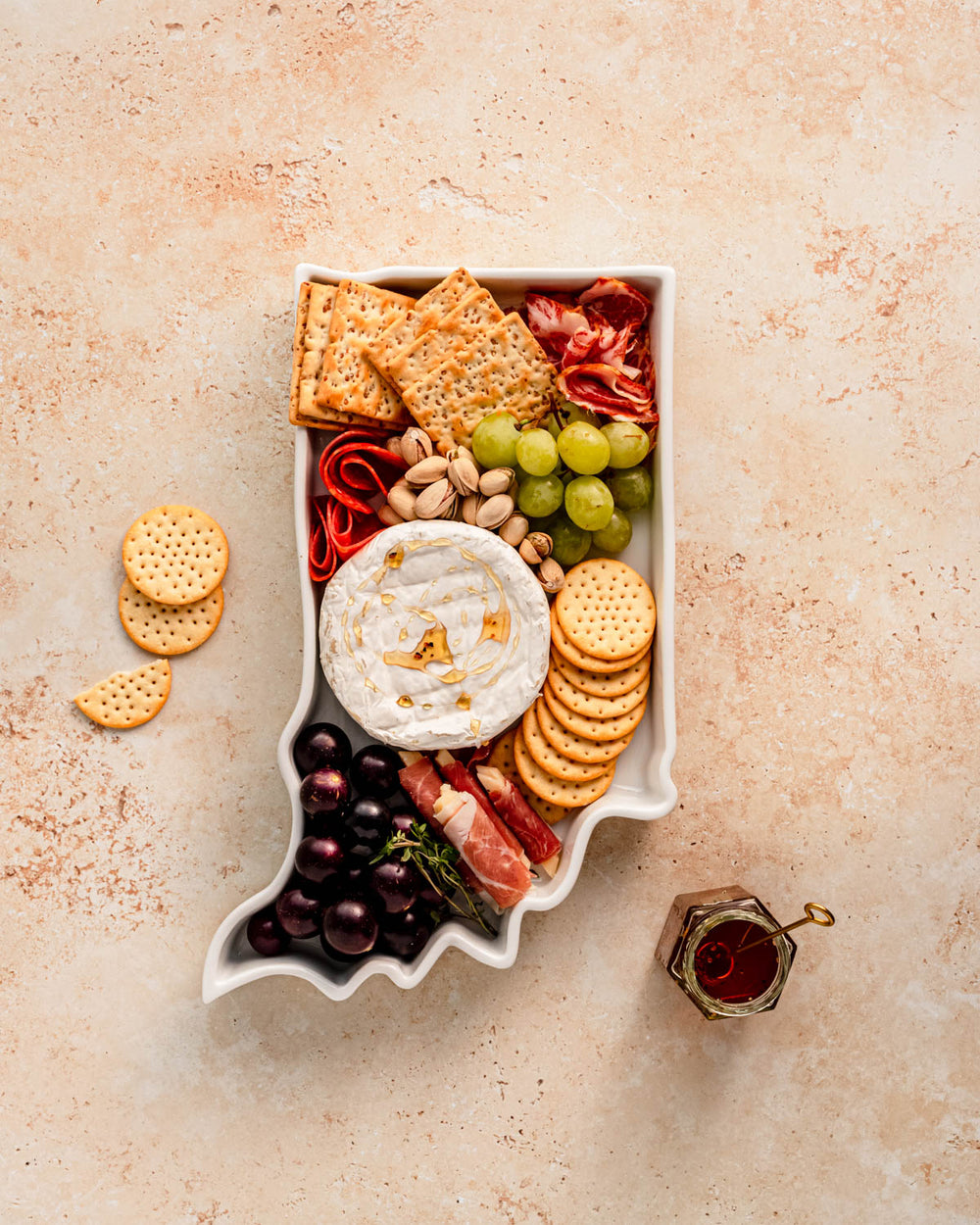 Indiana State Porcelain Serving Dish