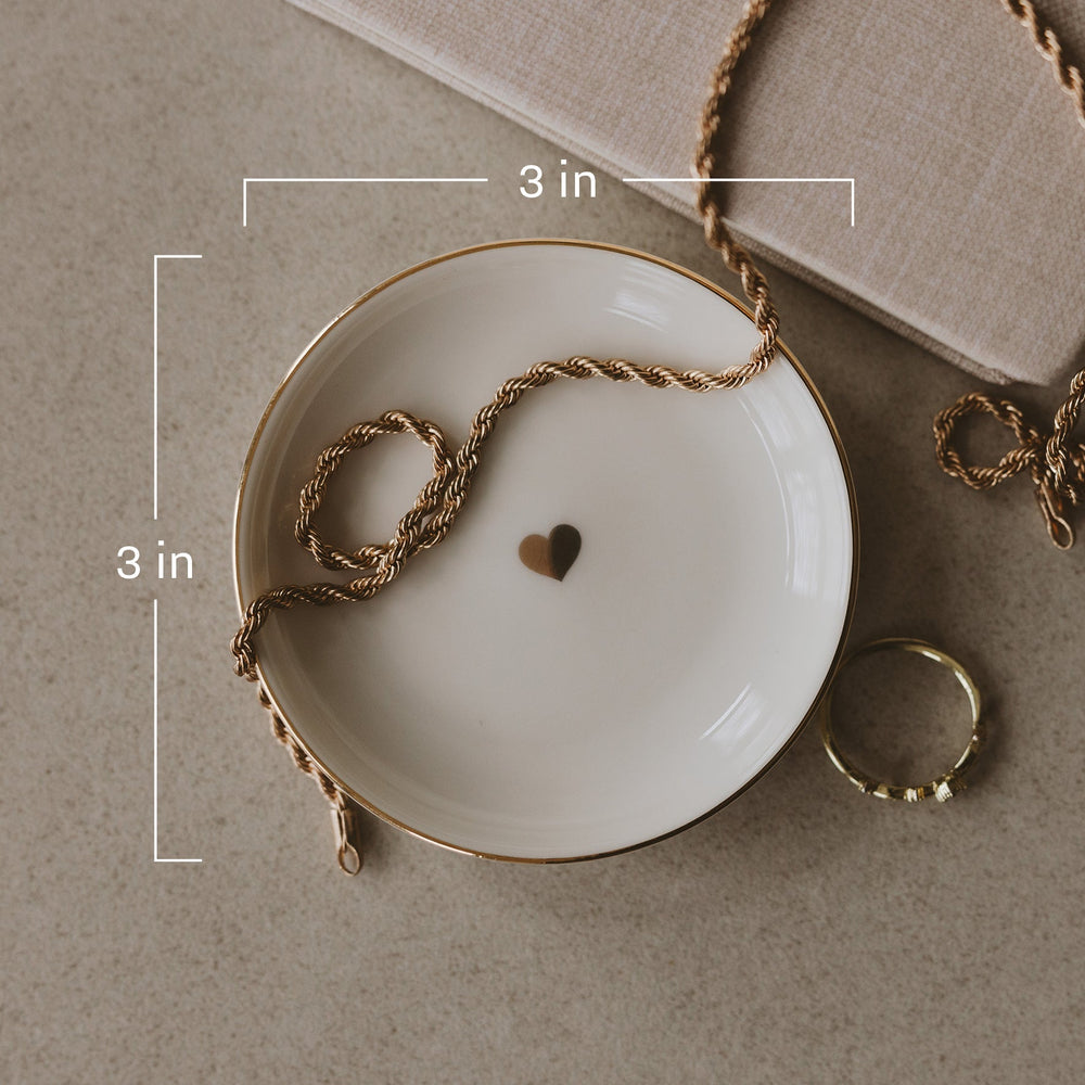 
                      
                        Gold Heart Jewelry Dish
                      
                    
