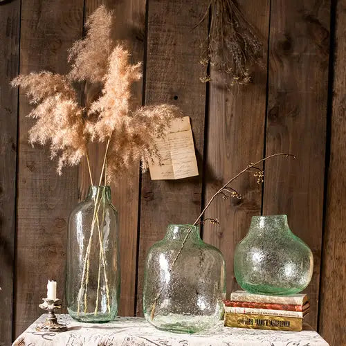 
                      
                        Large Artisan Glass Irregular Shape Vase
                      
                    