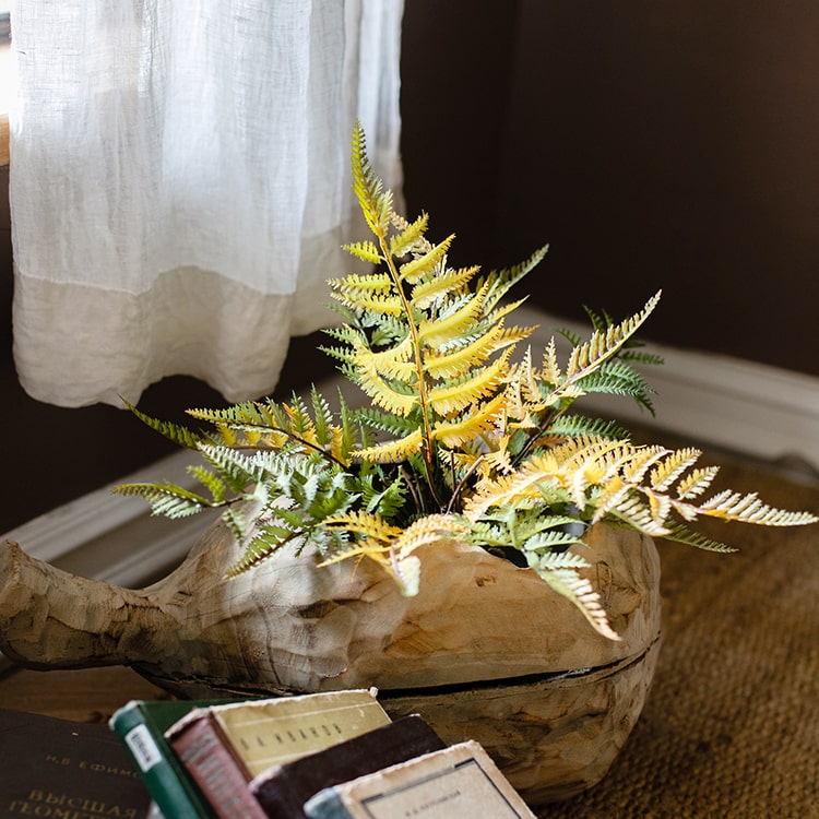 
                      
                        Artificial Fern Ball Faux Plant Fall Color
                      
                    