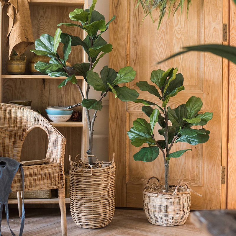 Artificial Fiddle Leaf Fig Tree In Pot