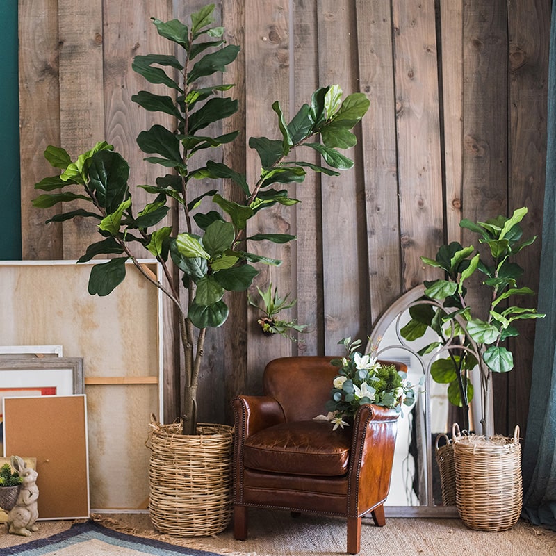 Artificial Fiddle Leaf Fig Tree In Pot