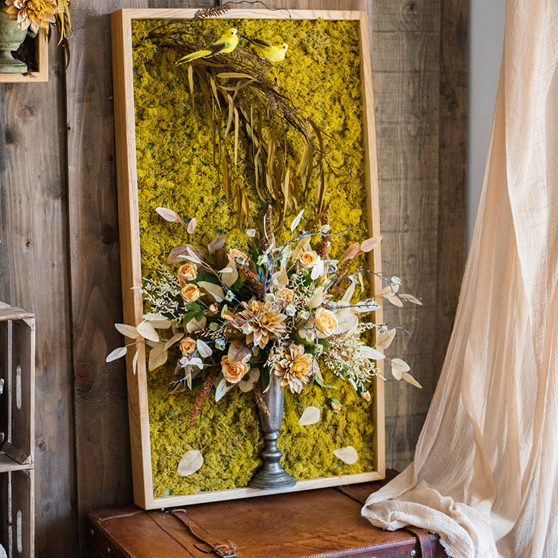 
                      
                        Artificial Plant Flowers Large Golden Bird Vase 3D Framed Wall Art
                      
                    