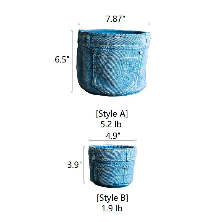 
                      
                        Blue Jeans Pants for Plants Cement Flower Pot
                      
                    