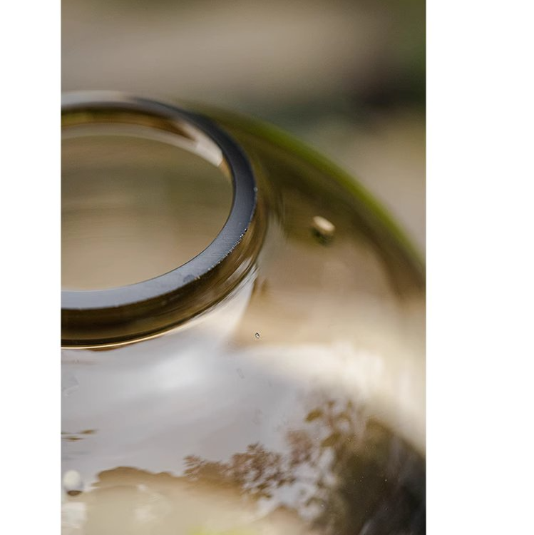 
                      
                        Modern Handblown Clear Glass Vase
                      
                    
