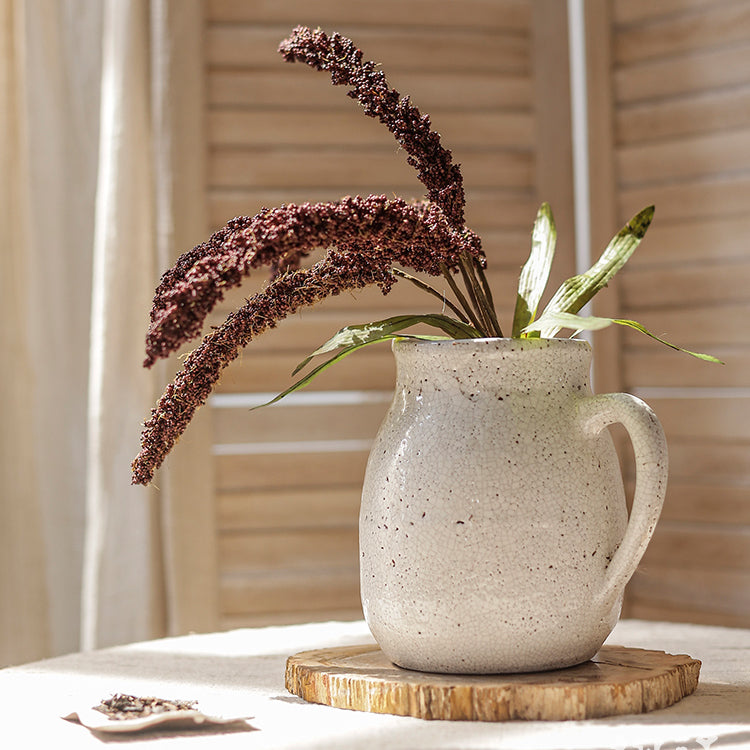 Artificial Millet Bundle in Dark Burgundy 19
