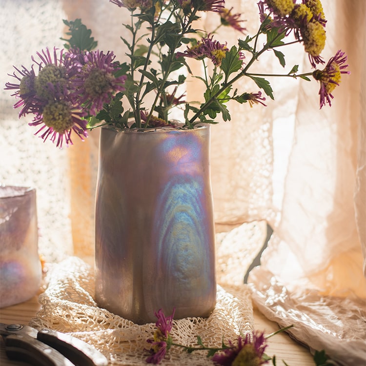 
                      
                        Pink Morandi Color Art Glass Vase
                      
                    