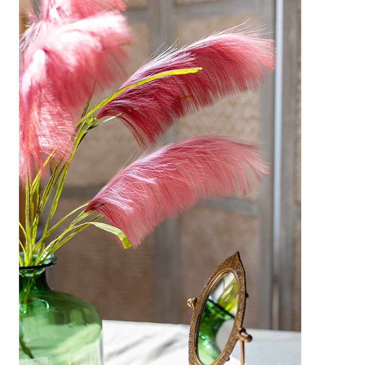 
                      
                        Artificial Faux Silk Pink Reed Grass Stem 45" Tall
                      
                    