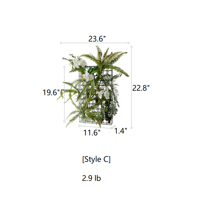 
                      
                        Artificial Faux Plant Metal Frame Wall Décor
                      
                    