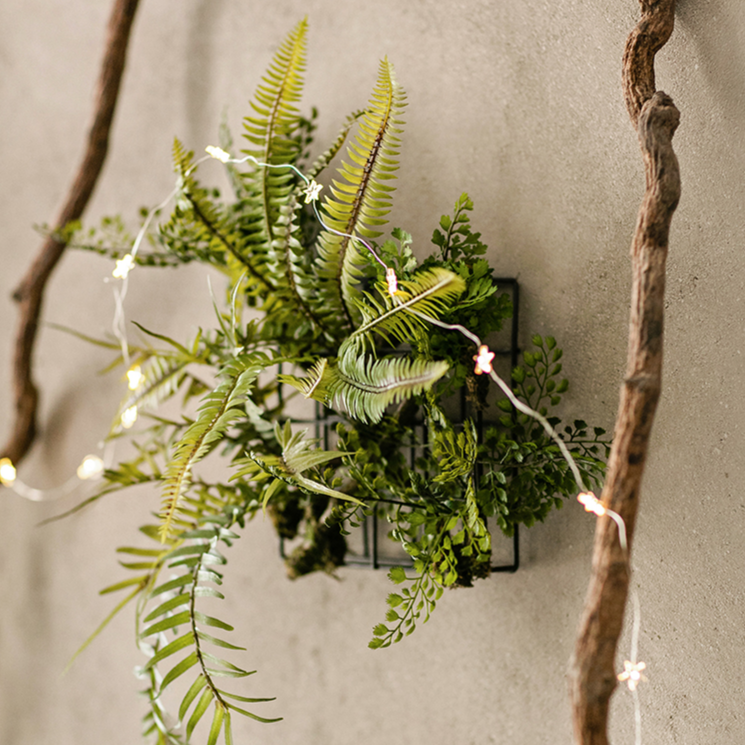 
                      
                        Artificial Faux Plant Metal Frame Wall Décor
                      
                    