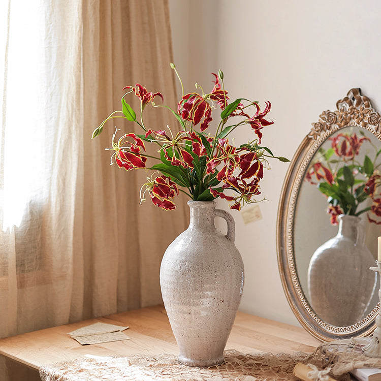 
                      
                        Faux Silk Flower Flame Lily Stem 29" Tall
                      
                    