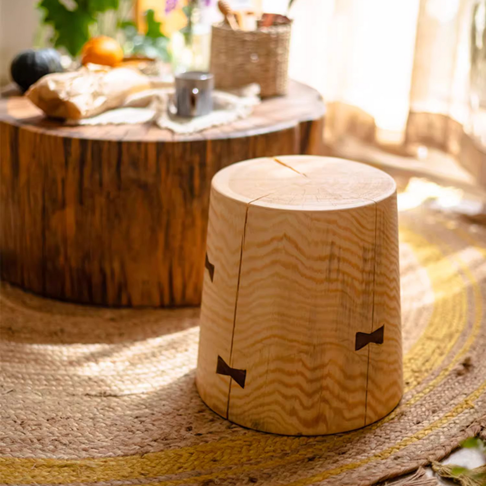 
                      
                        Solid Wood End Table with Black Walnut Accents
                      
                    