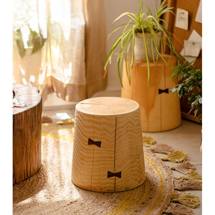 
                      
                        Solid Wood End Table with Black Walnut Accents
                      
                    