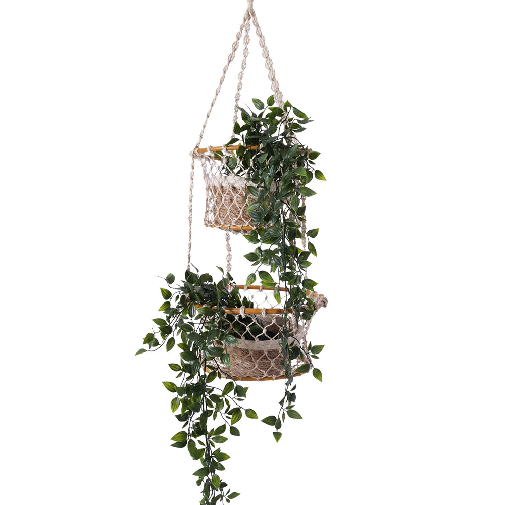 
                      
                        Jhuri Double Hanging Basket
                      
                    