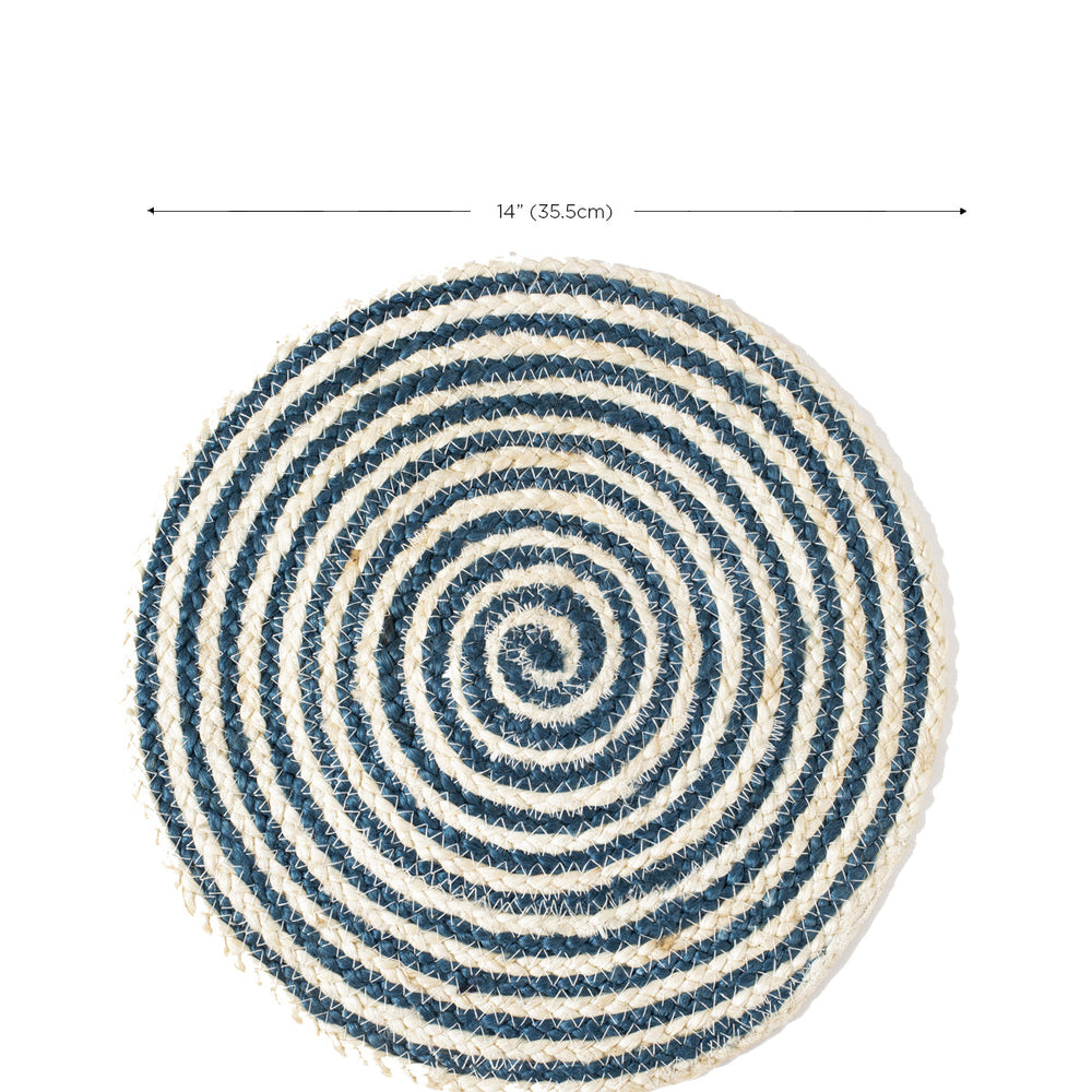 
                      
                        Kata Spiral Placemat, Blue - Set of 4
                      
                    
