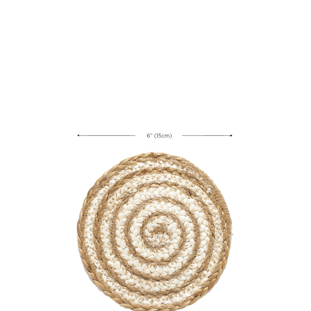 
                      
                        Kata Spiral Coaster Trivet, Natural - Set of 4
                      
                    