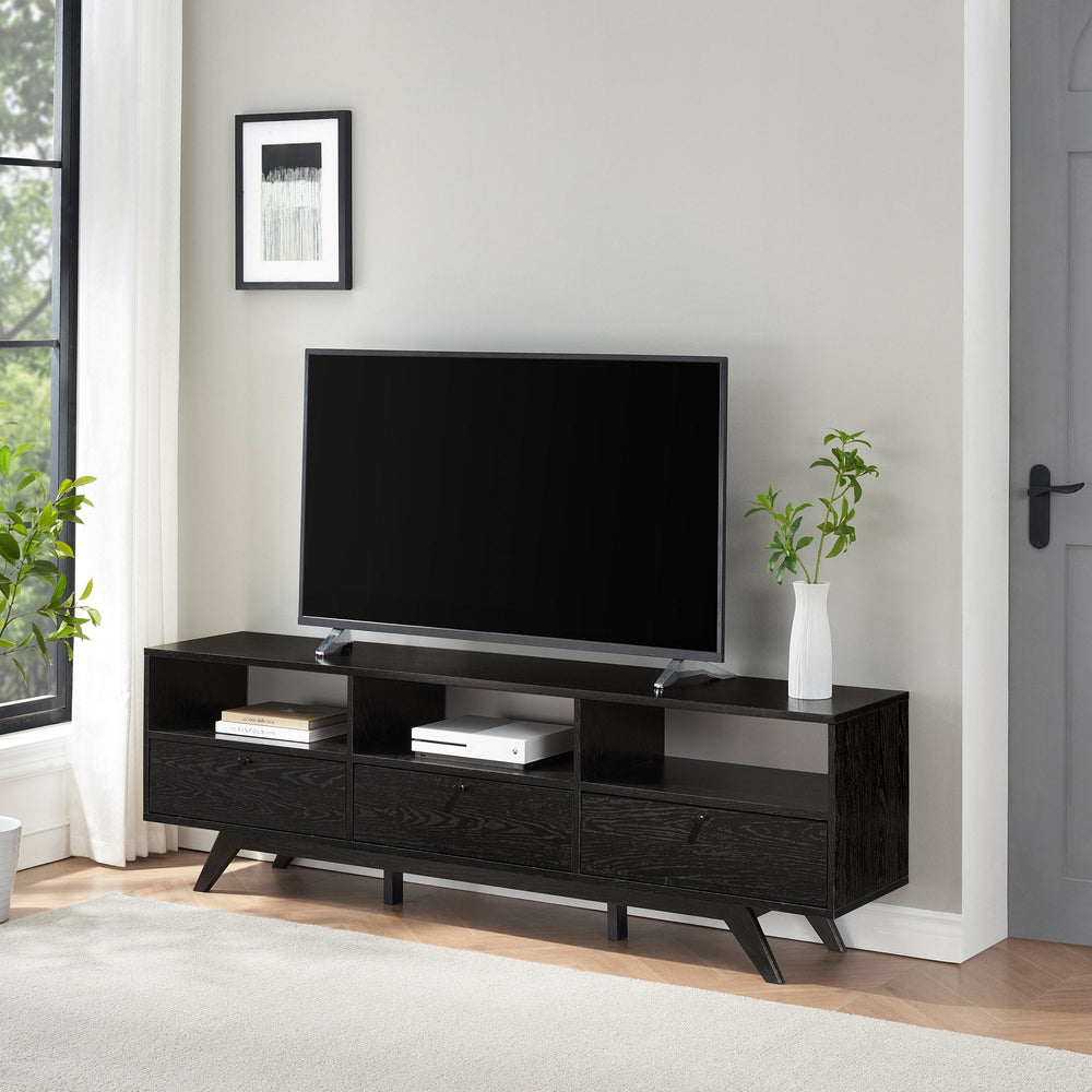 
                      
                        Kela Mid-Century Modern 3-Door TV Stand
                      
                    