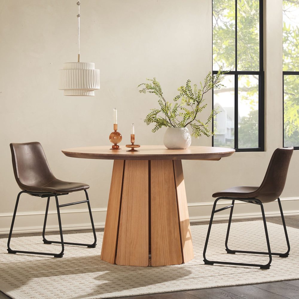 
                      
                        48" Round Solid Wood Pedestal Dining Table
                      
                    