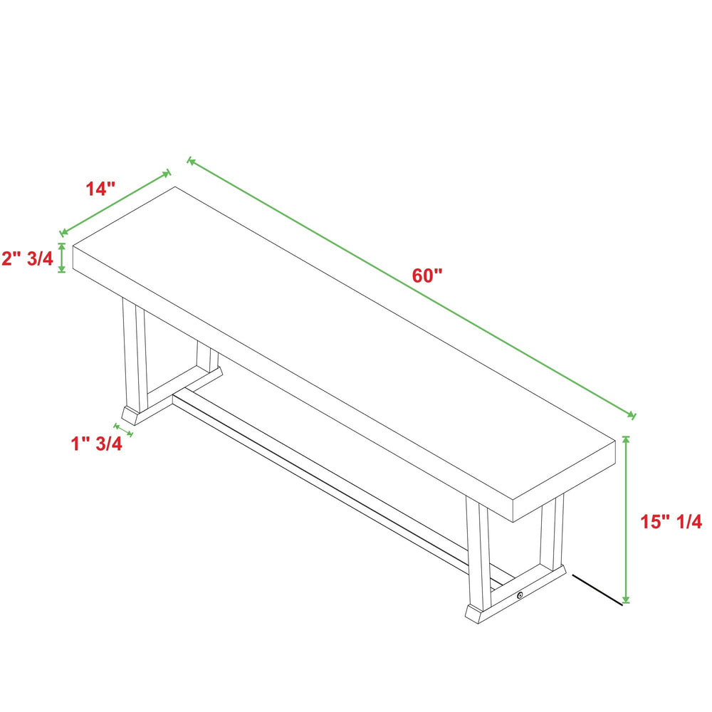 
                      
                        Durango Solid Wood Dining Bench
                      
                    