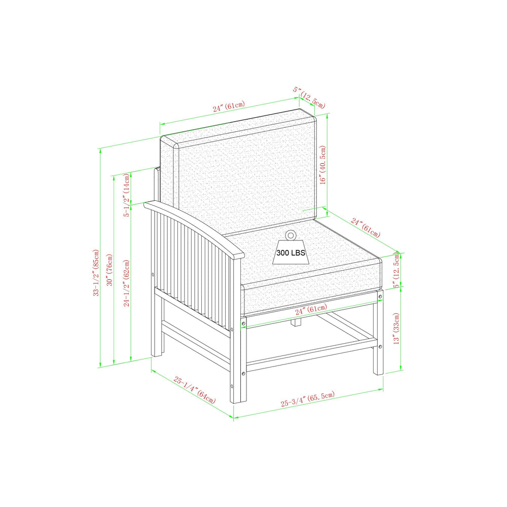 
                      
                        Midland Modern Solid Wood 3-Piece Outdoor Sectional Set
                      
                    