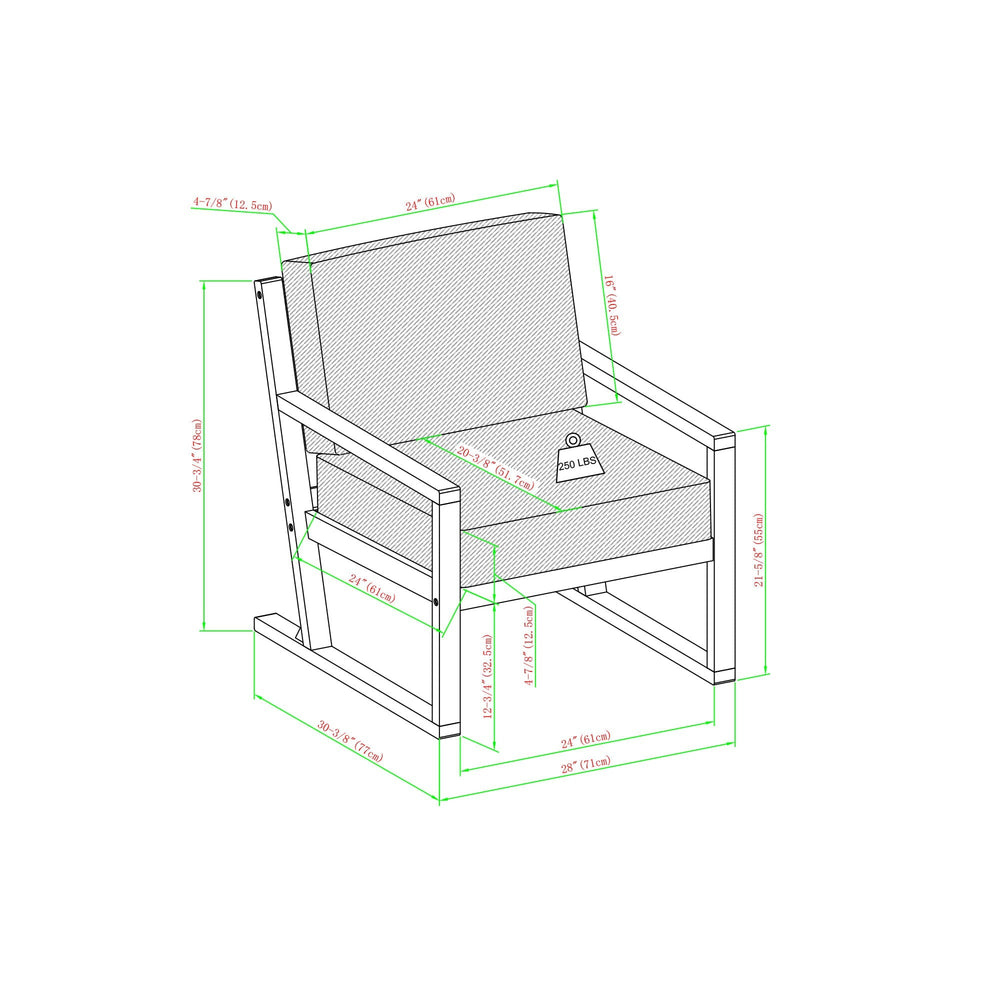 
                      
                        Prenton Modern Solid Wood Outdoor Club Chair
                      
                    