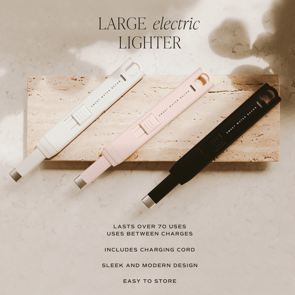
                      
                        Slate White Electric Lighter, Large
                      
                    