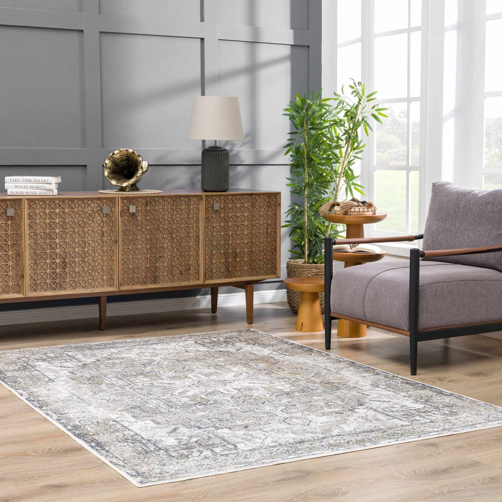 
                      
                        Hera Blue Washable Area Rug
                      
                    