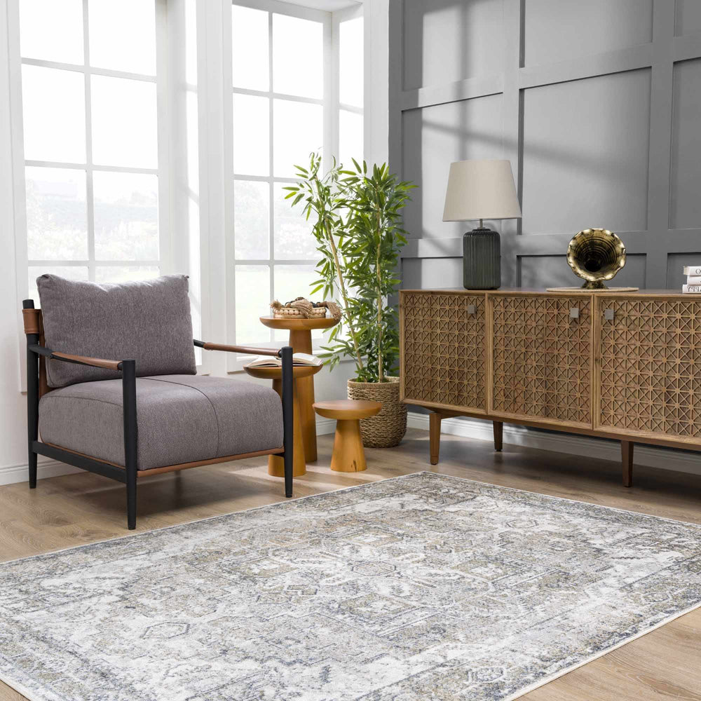 
                      
                        Hera Blue Washable Area Rug
                      
                    