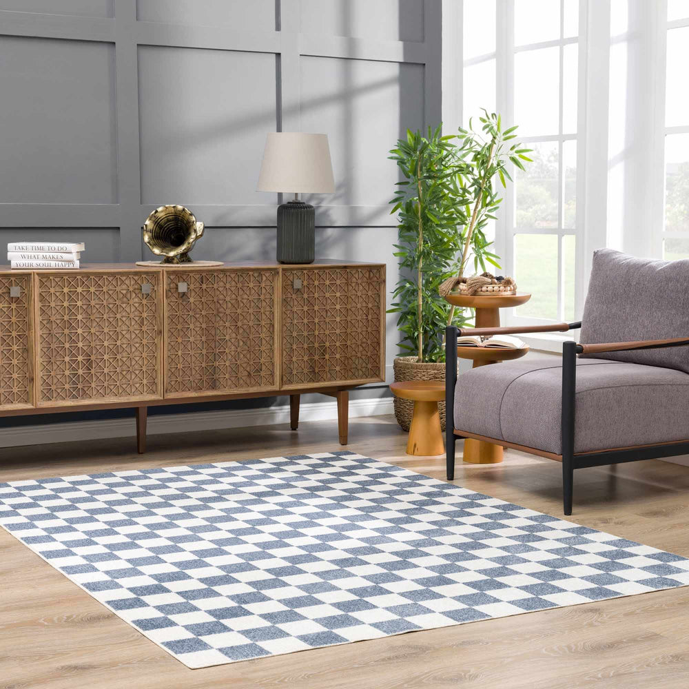 
                      
                        Brone Checkered Washable Area Rug
                      
                    