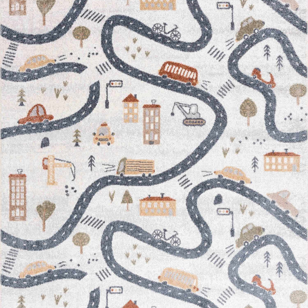 Mave Roads Washable Kids Rug