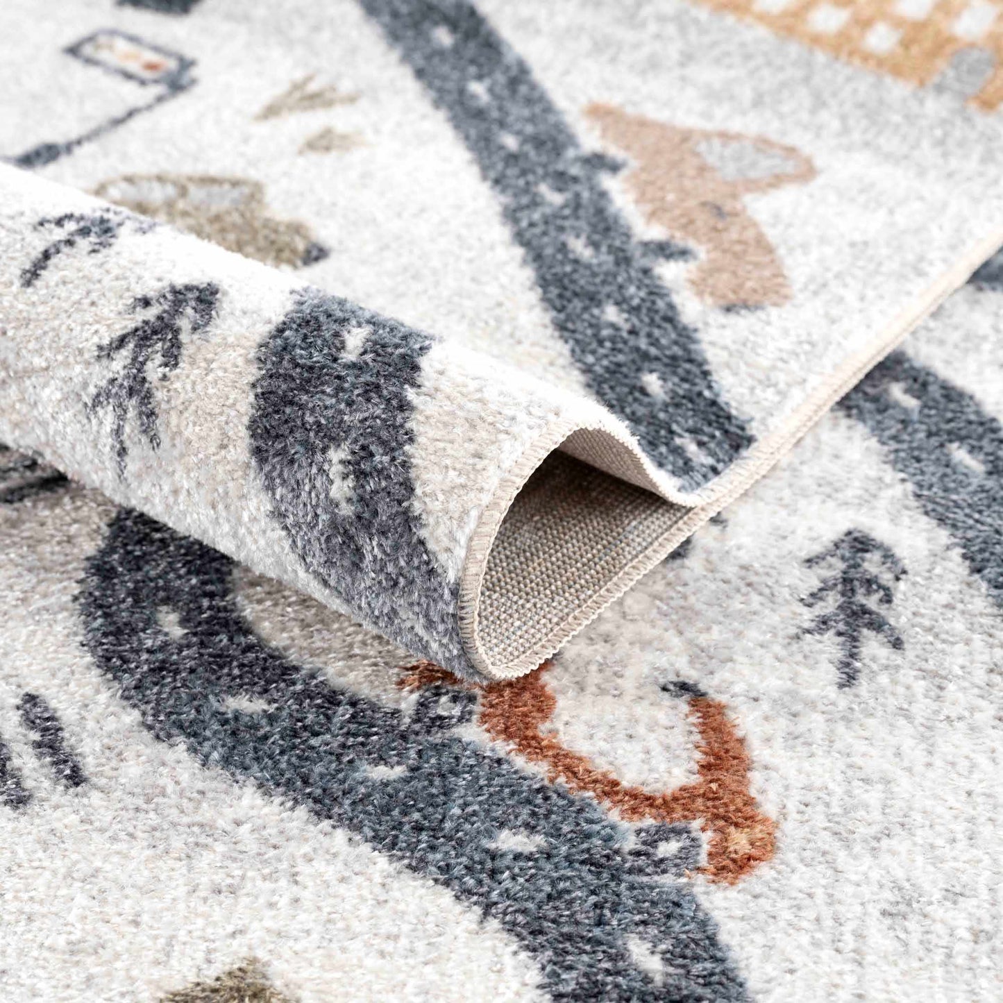 Mave Roads Washable Kids Rug