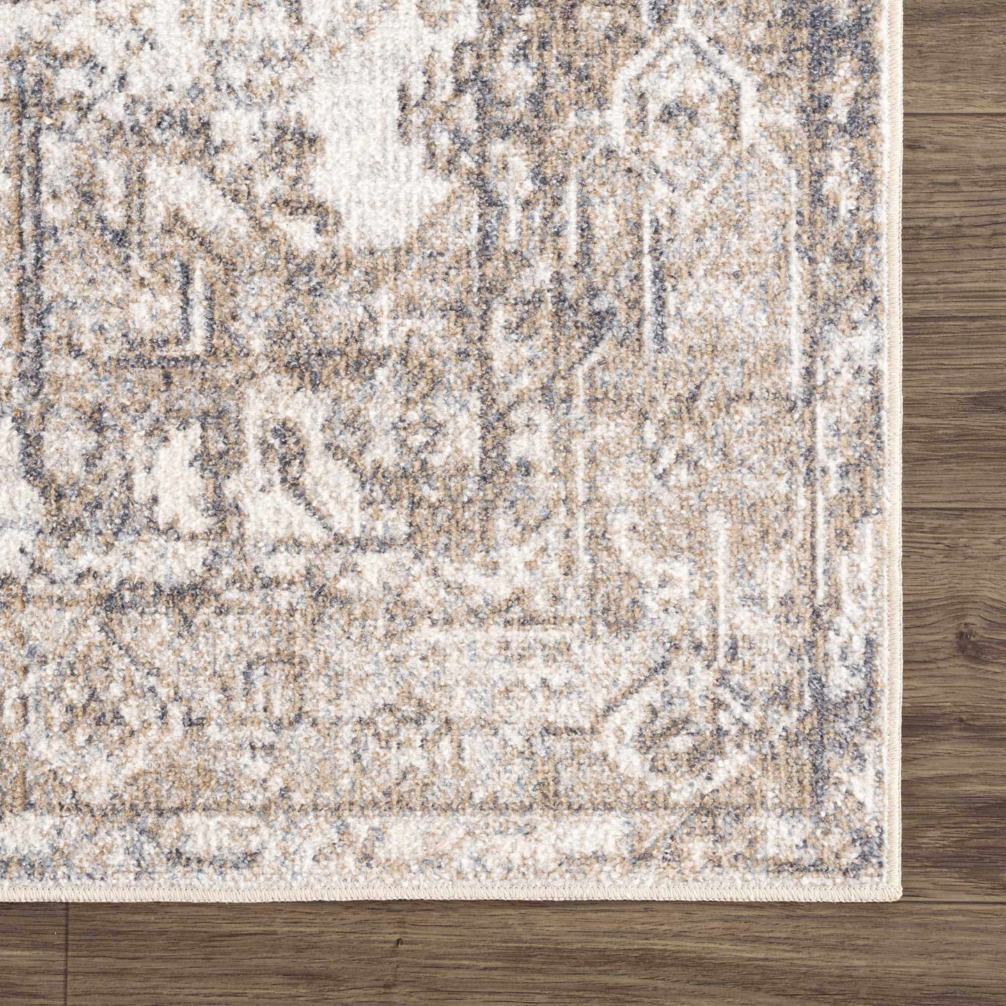 Hera Brown & Cream Washable Area Rug