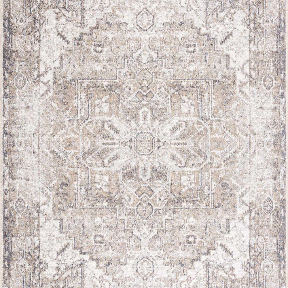 Hera Brown & Cream Washable Area Rug