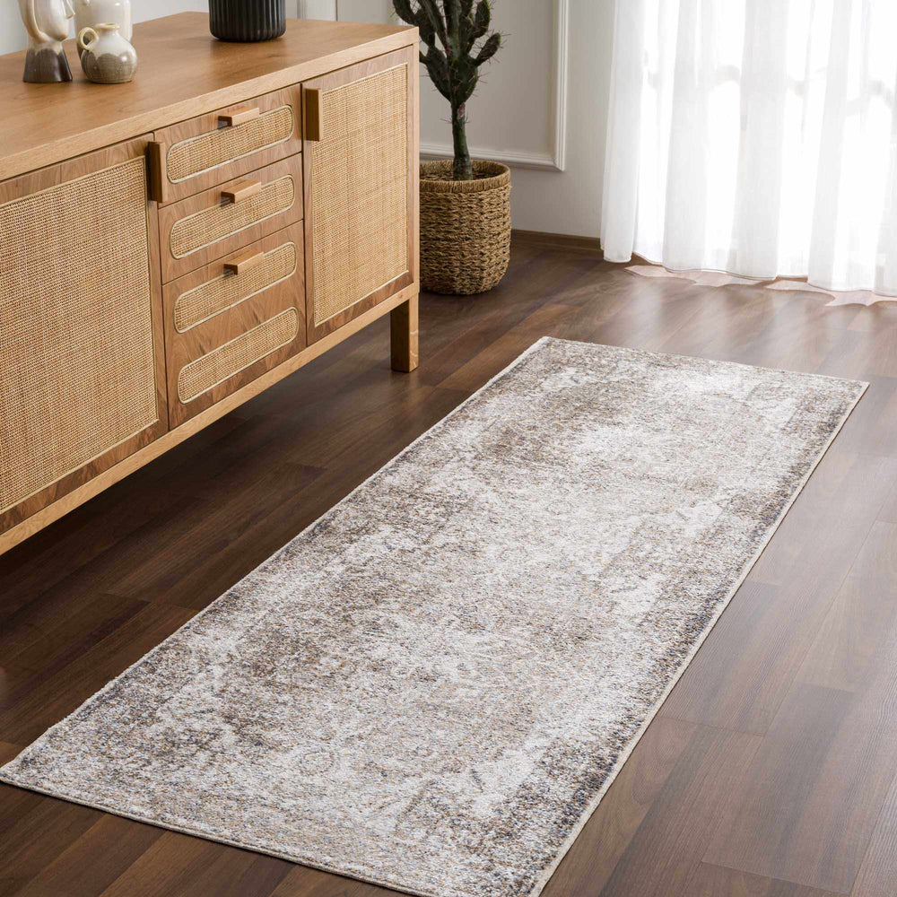 
                      
                        Hera Brown & Cream Washable Area Rug
                      
                    