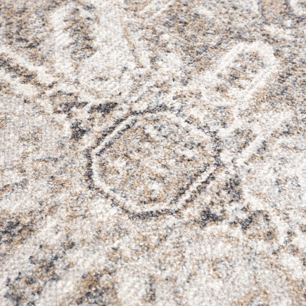 
                      
                        Hera Brown & Cream Washable Area Rug
                      
                    