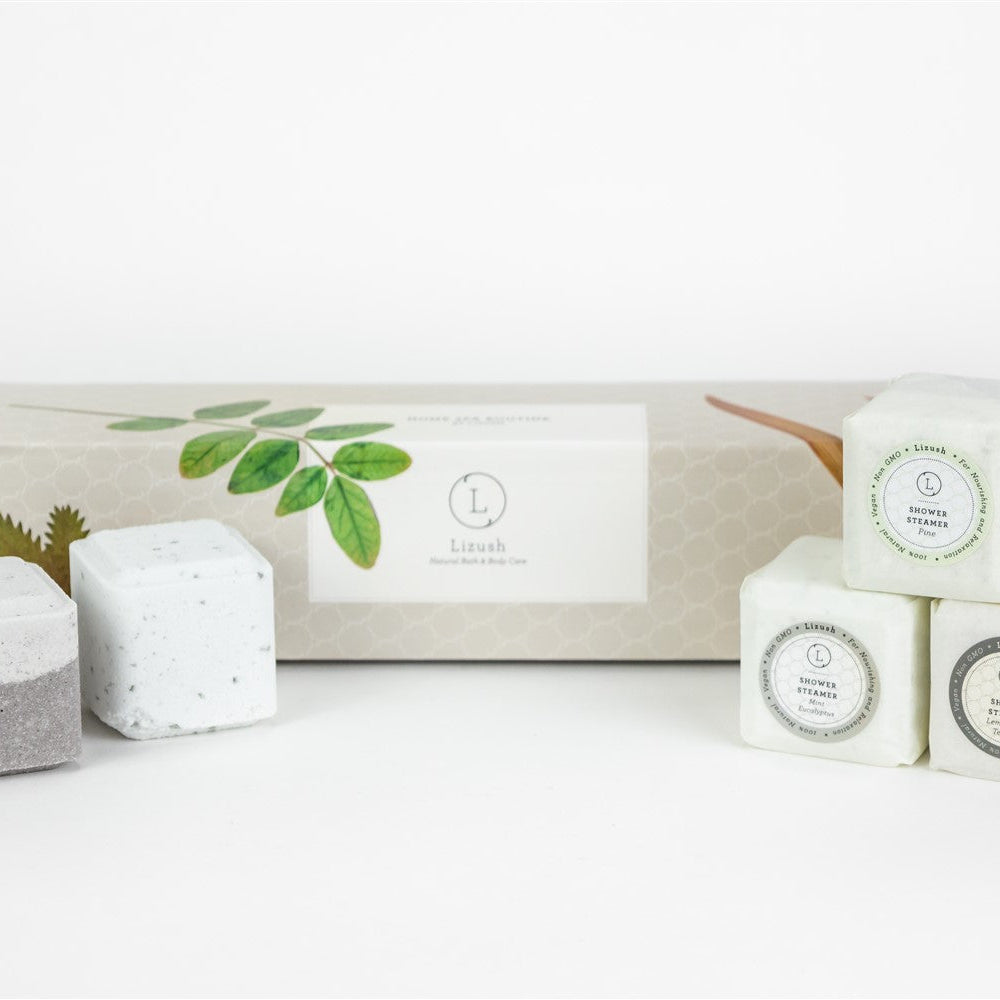Earthy Scented Shower Steamer Gift Set, Set of 5