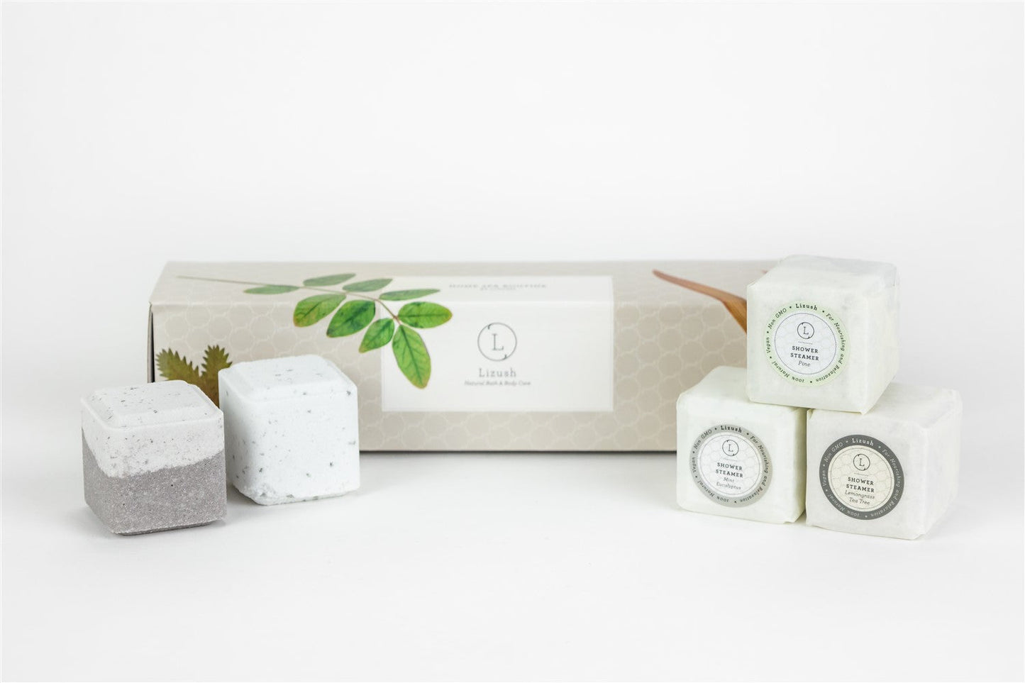 Earthy Scented Shower Steamer Gift Set, Set of 5