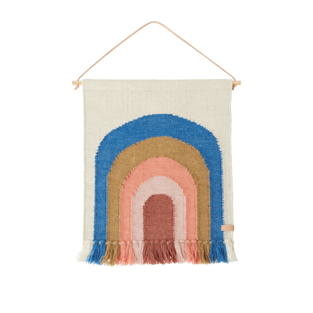 
                      
                        Follow The Rainbow Mini Wall Rug - Blue
                      
                    