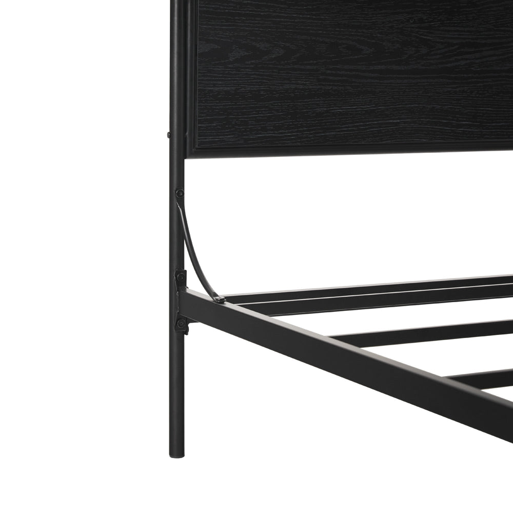 
                      
                        Metro Modern Metal and Wood Canopy Queen Bedframe
                      
                    